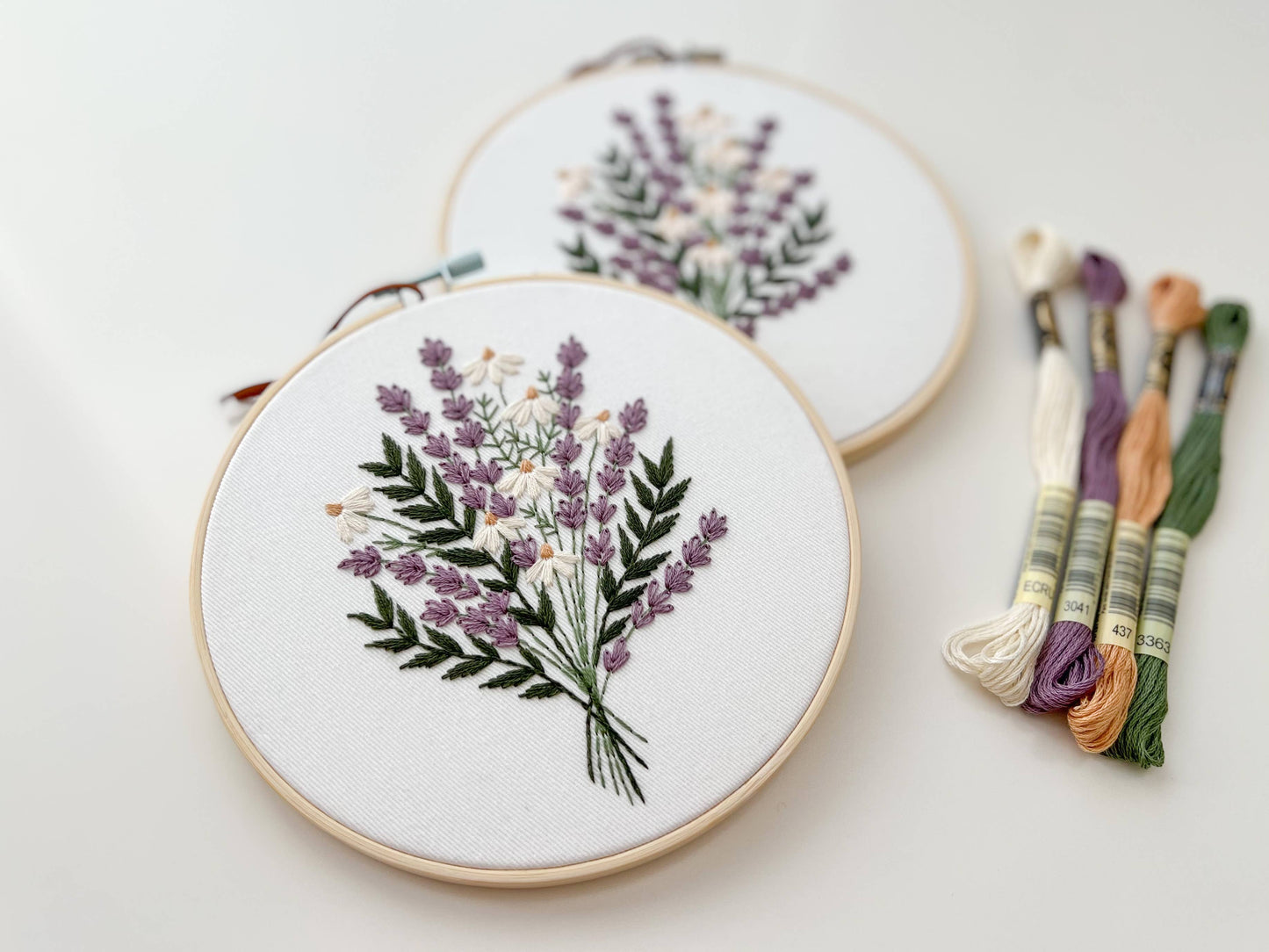 Lavender and Daisies Embroidery Kit