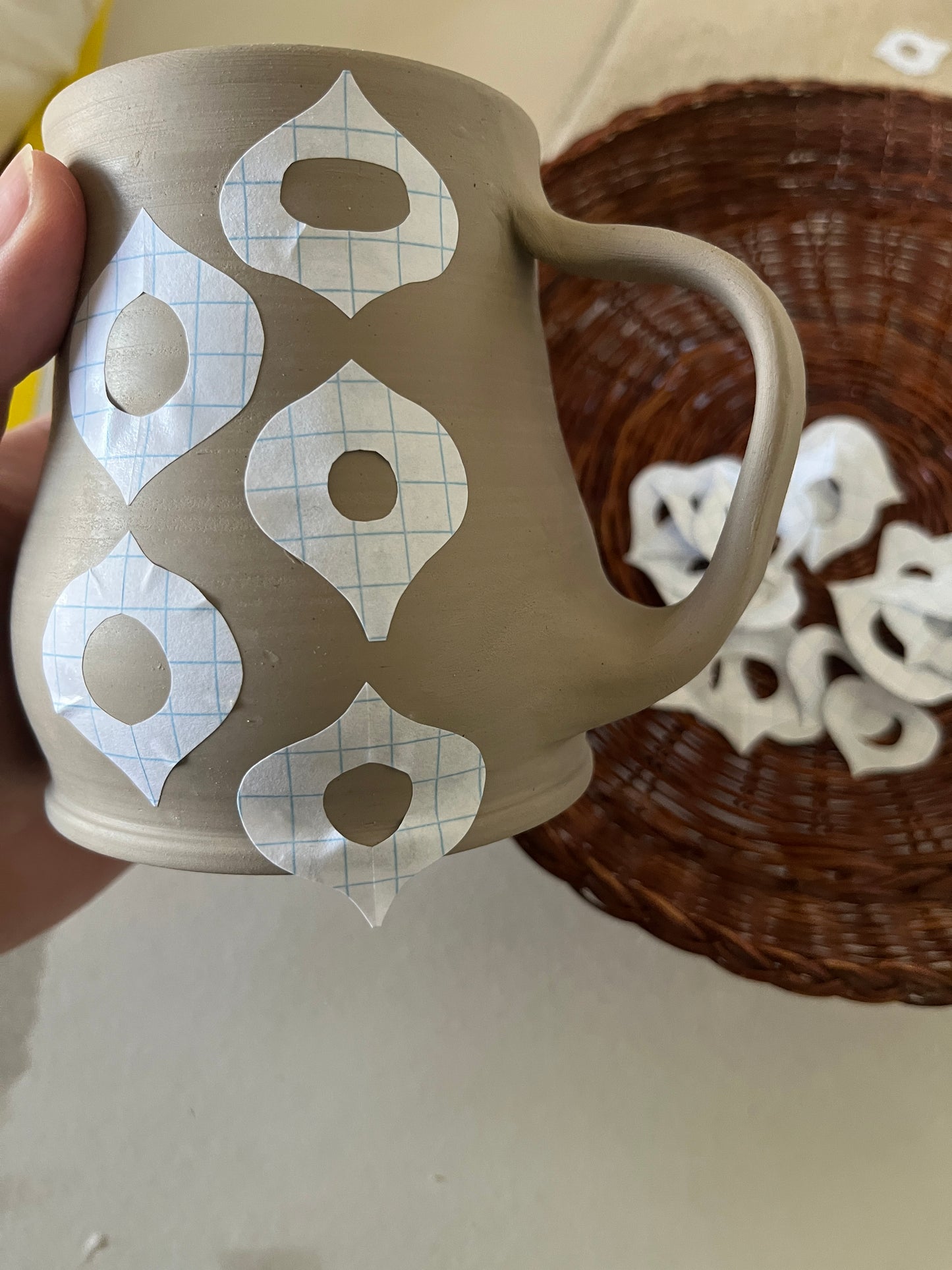 Pottery Surface Decoration: Paper Resist | July 18th 10am-12pm (Saturday)