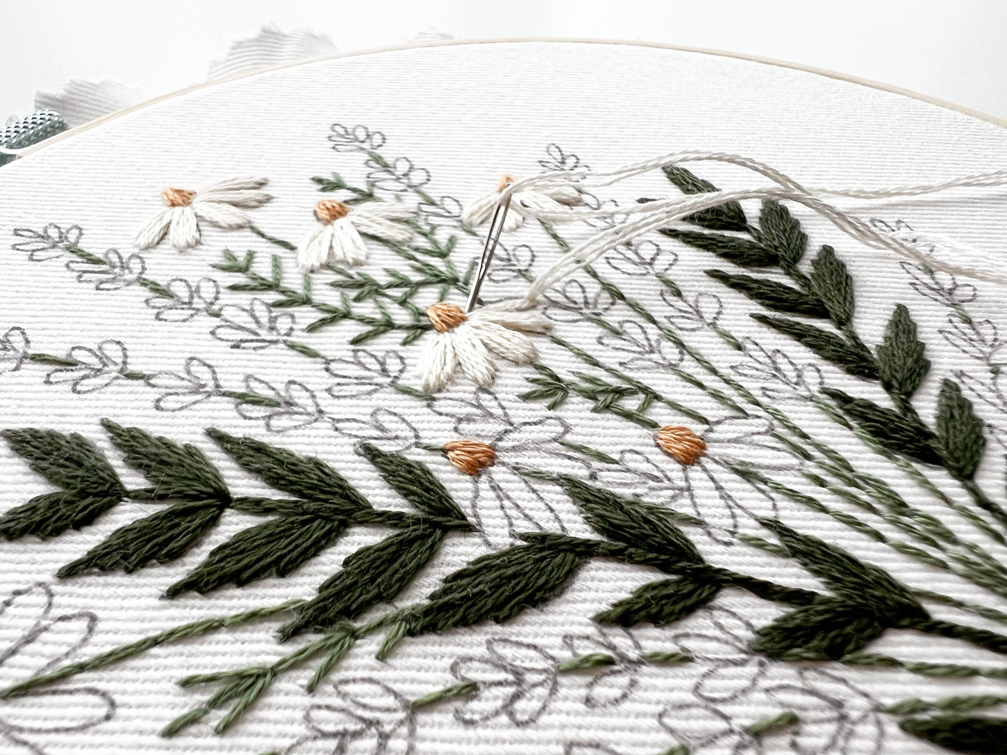 Lavender and Daisies Embroidery Kit