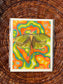 Abstract Moth Print Unframed 8x10
