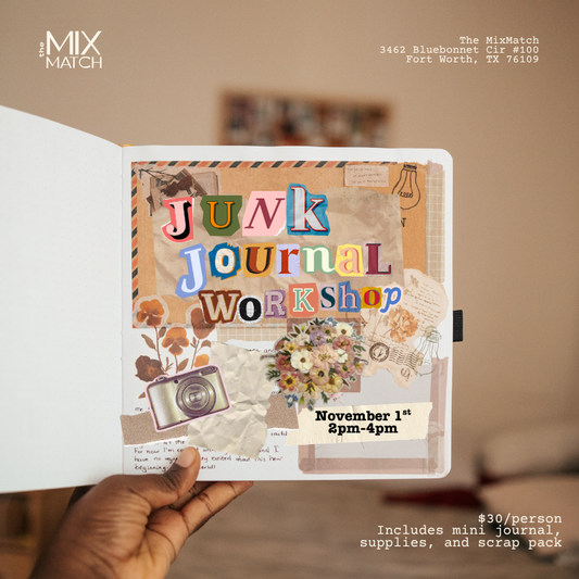 Junk Journal Workshop November 1st 2pm-4pm
