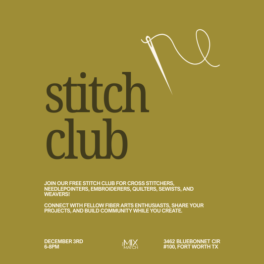 Stitch Club- December 3rd & 17th 6pm-8pm