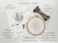 Lavender and Daisies Embroidery Kit