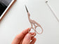 Stork Embroidery scissors: Coral pink