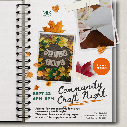 Paper Wreaths September 22nd 6pm-8pm
