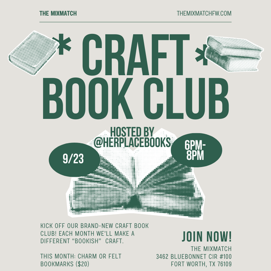 Craft Book Club: Felt Bookmarks September 23rd 6pm-8pm