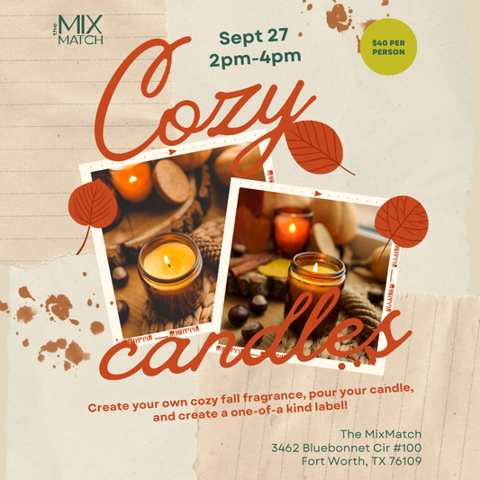 Cozy Candles September 27th 2pm-4pm