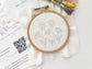 Daisies Embroidery Kit, 4” beginner embroidery craft kit