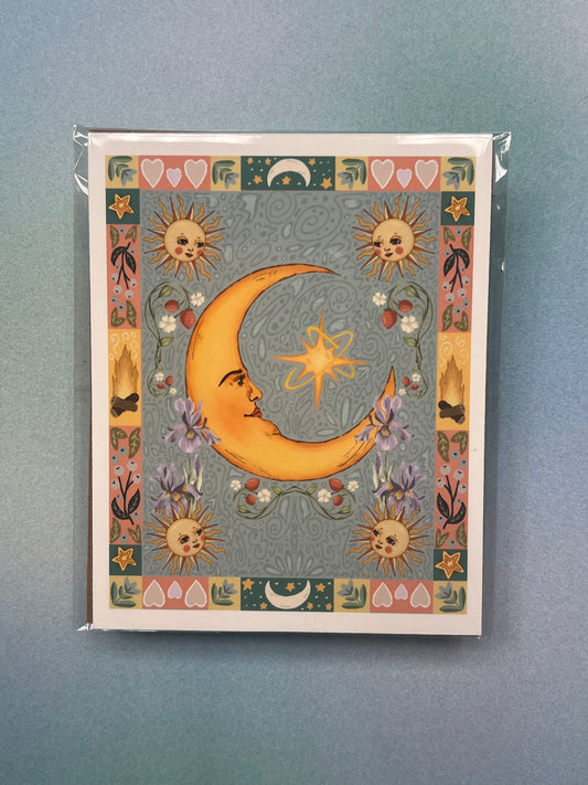 Moon Print Unframed 4x5