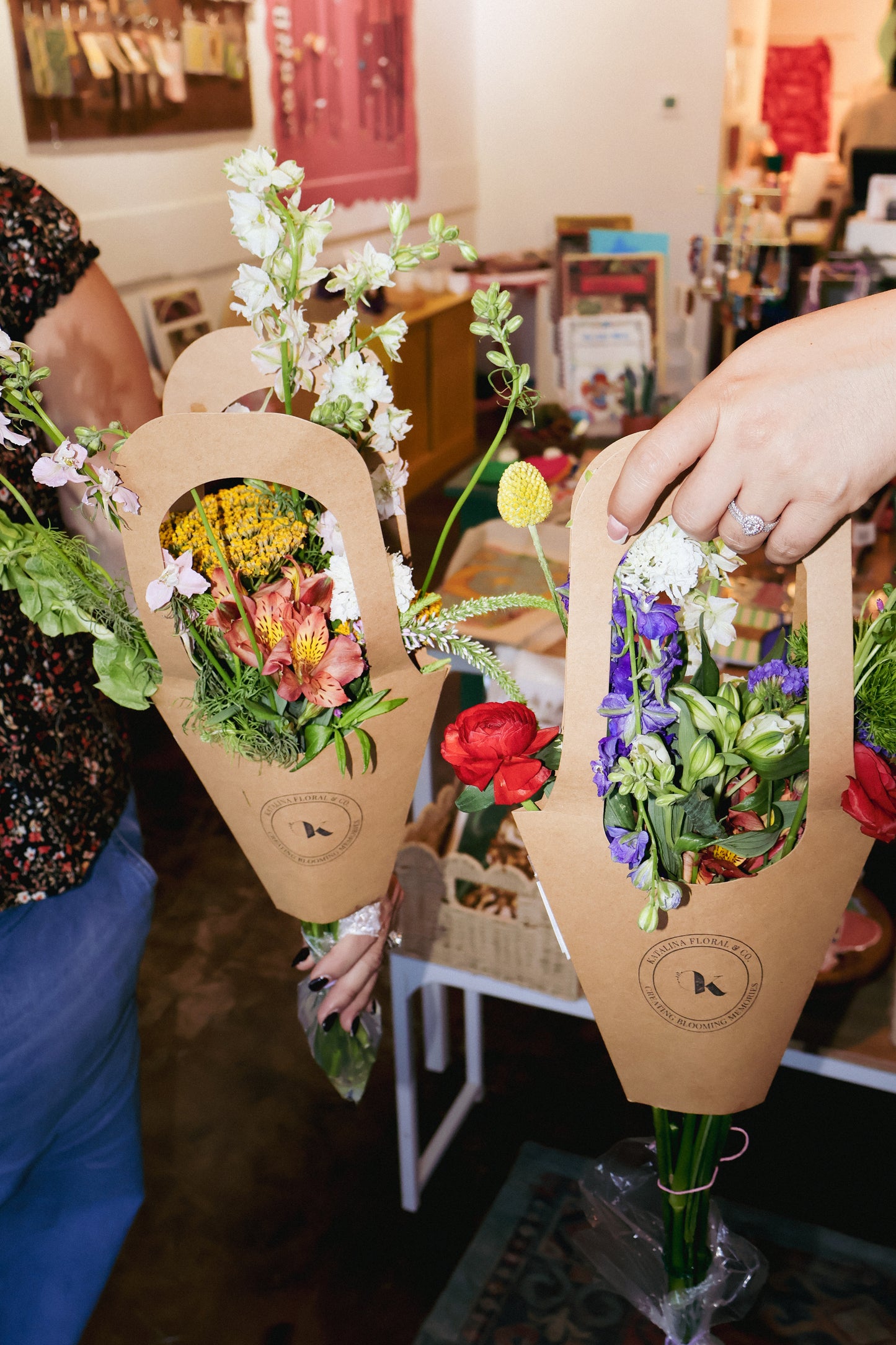 Print & Petal : Lino Cut & Flower Bouquet Class w/ Katalina Floral & Co. | February 13th 6pm-9pm