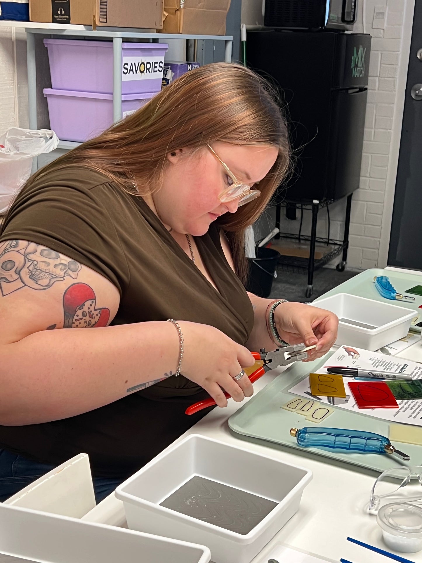 Fused Glass Needleminders Jan 30 6pm-8pm