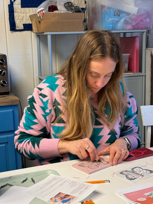 Lino Cut on Clothes Jan 30 6pm-8pm