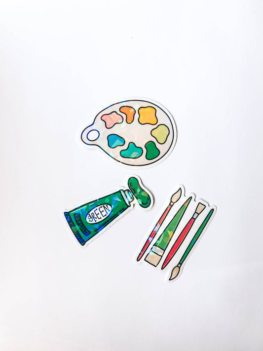 Painting Lover Sticker Set