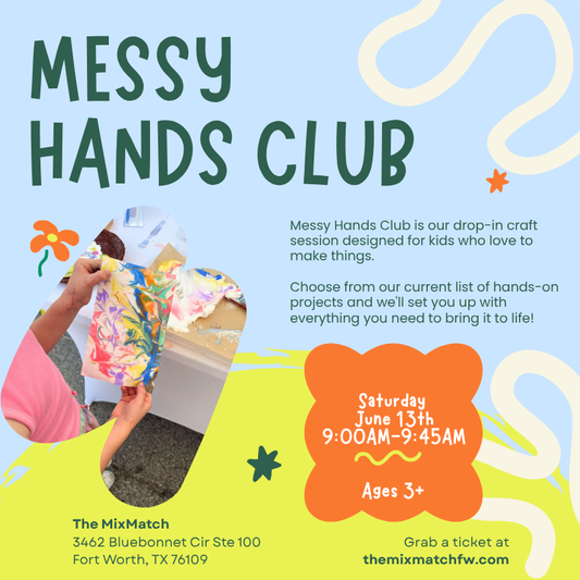 Messy Hands Club- June 13th 9am-9:45am (Saturday)