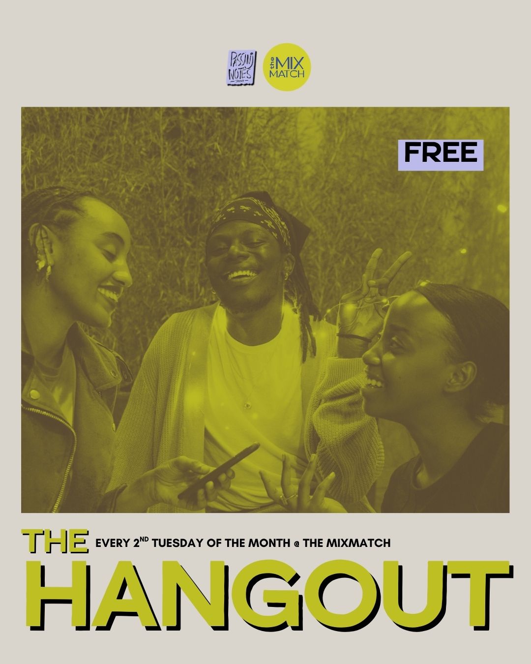 The Hangout with Passing Notes September 9th 6:30-8:30