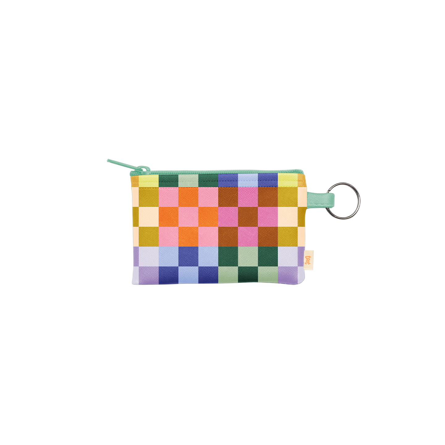 Bold Checker Coin Pouch